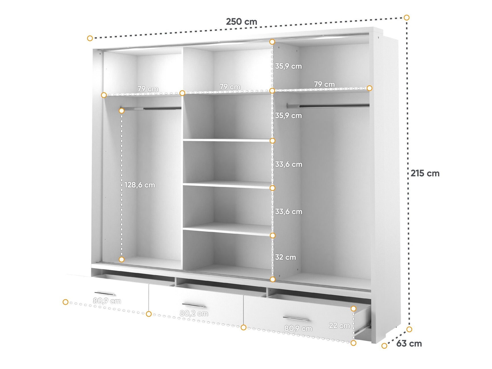 Garderobe Fresno 100