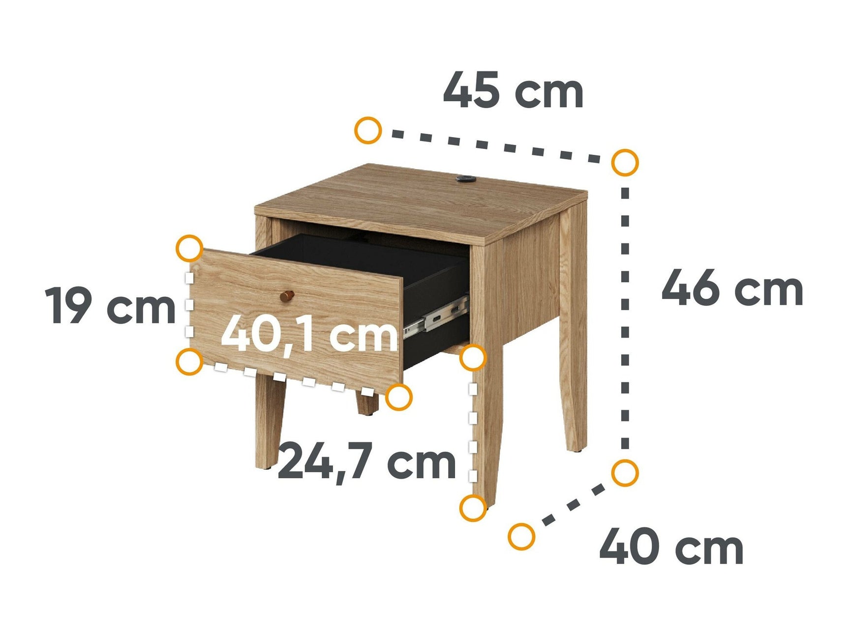 Sengebord Salviri 104