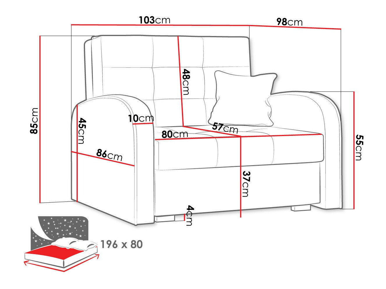 Lænestol Columbus 114