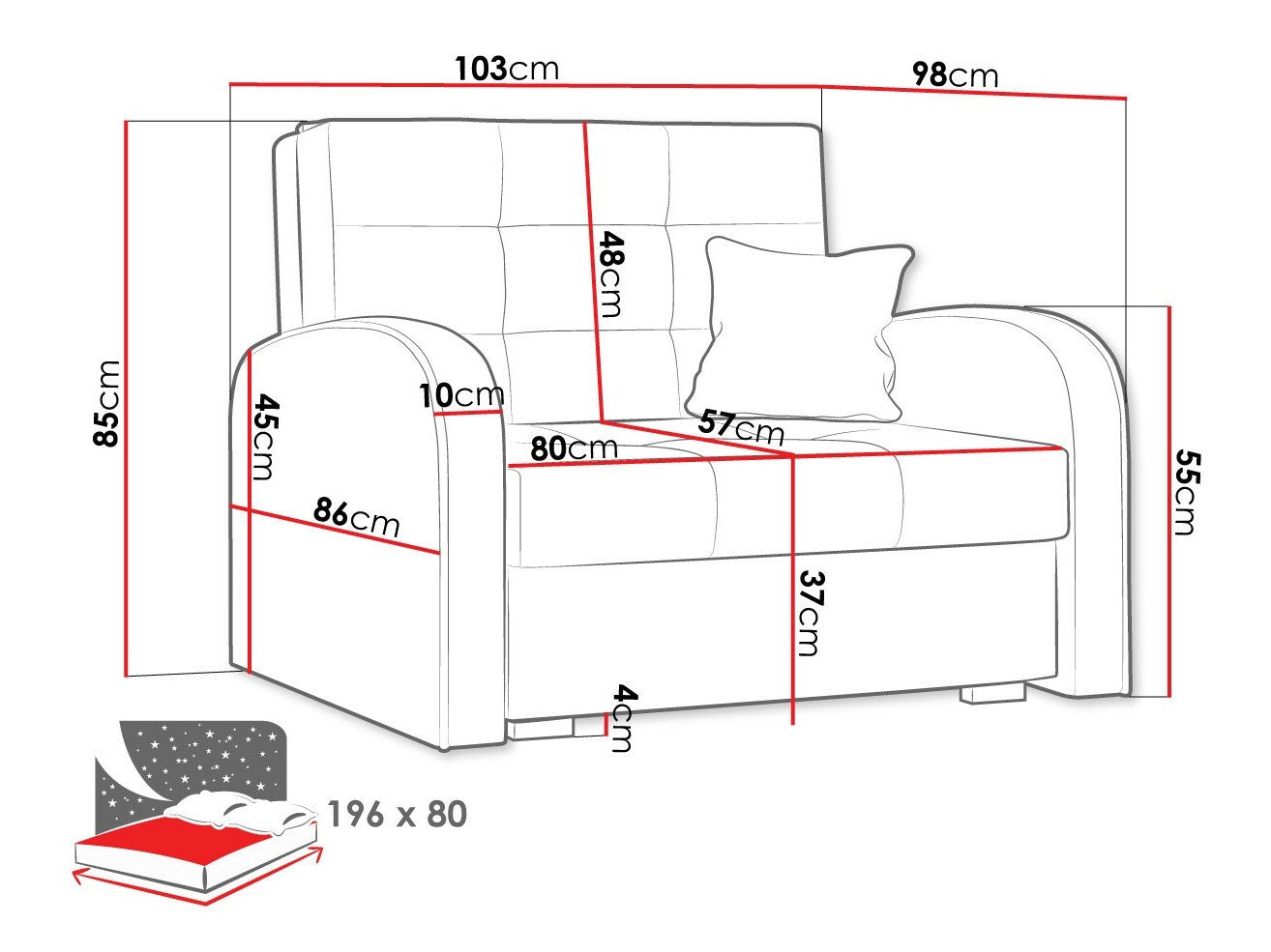 Lænestol Columbus 114