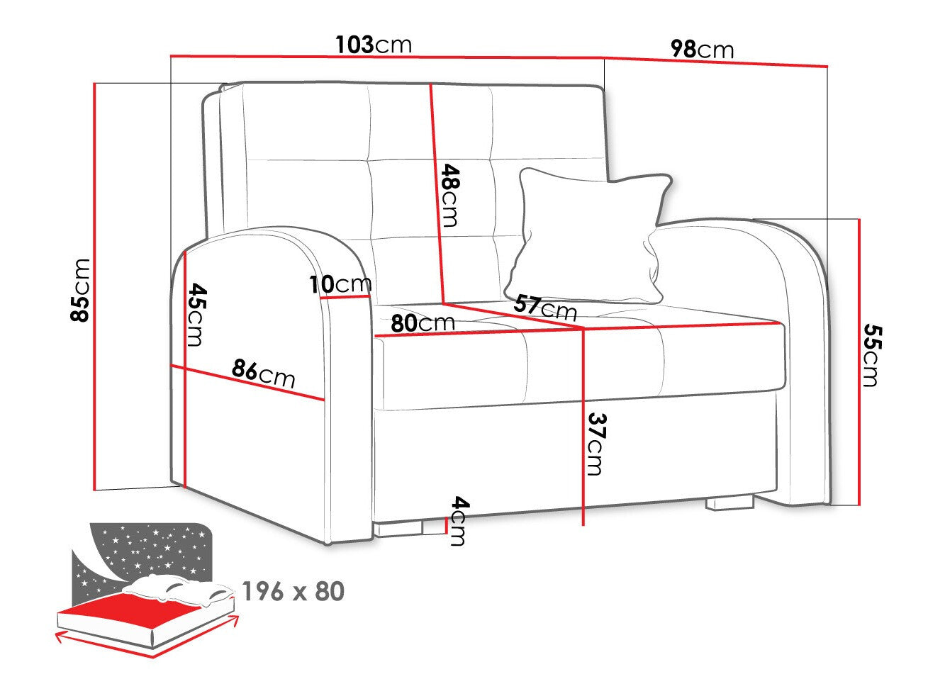 Lænestol Columbus 114