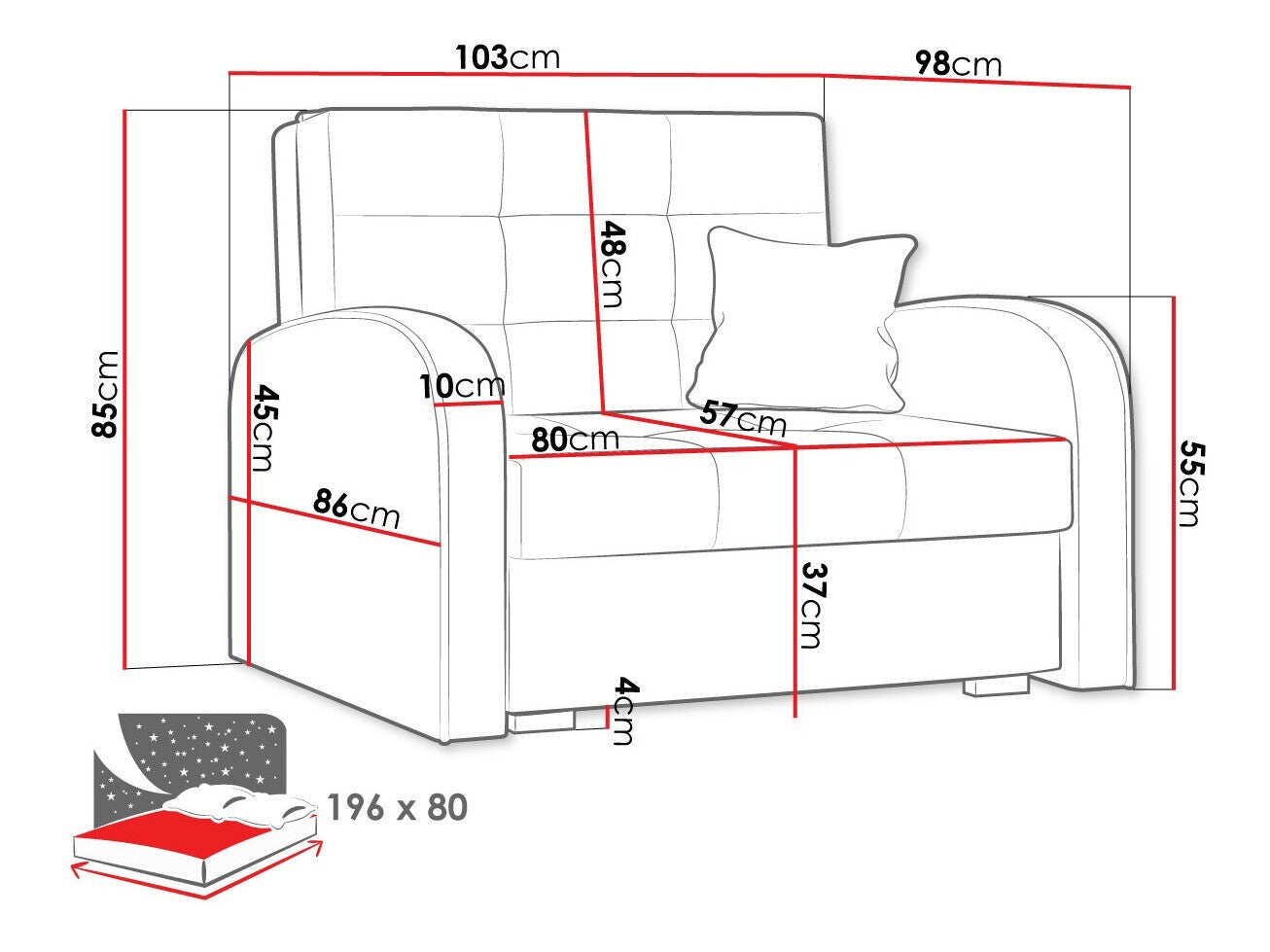 Lænestol Columbus 114