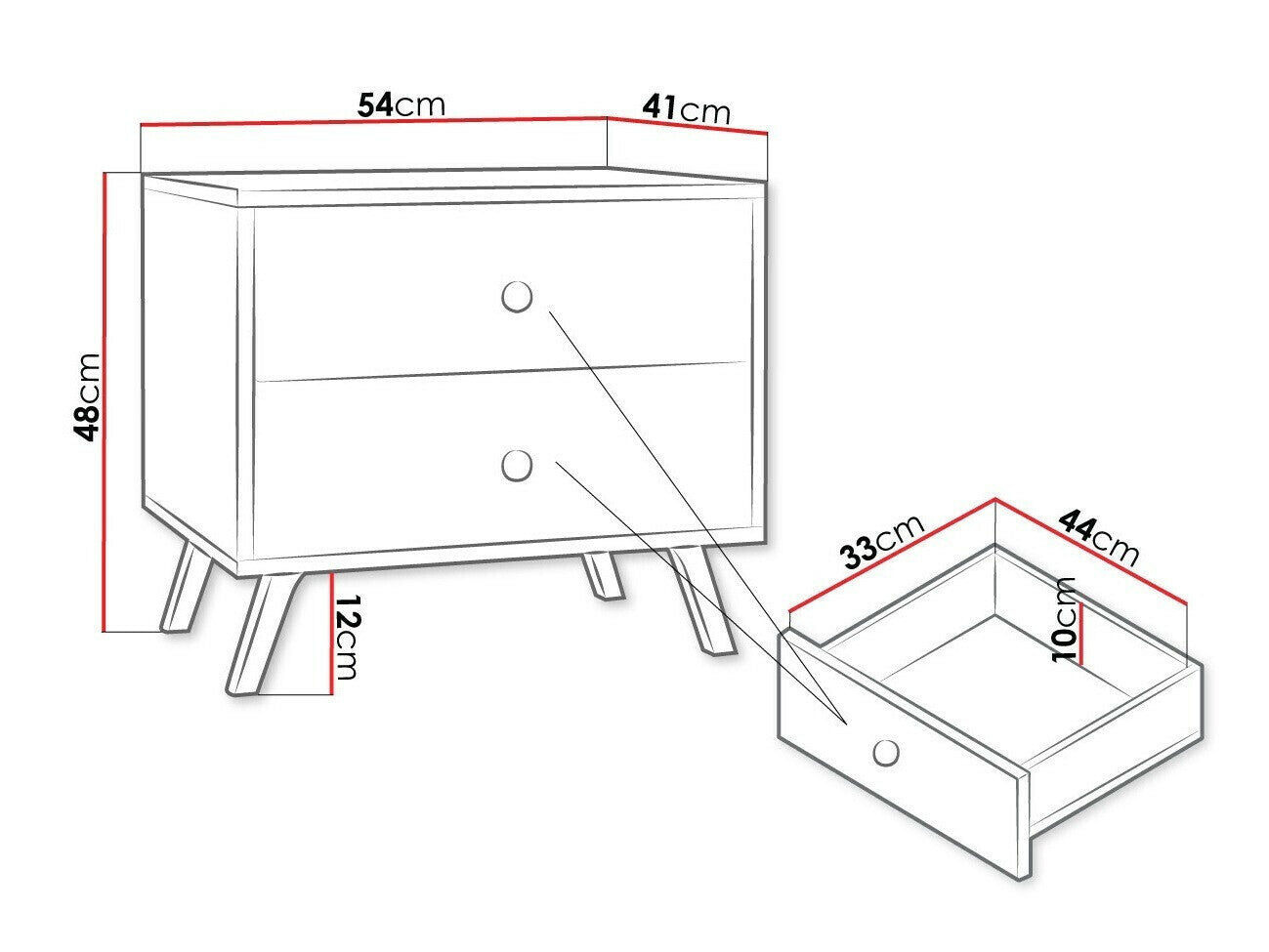 Sengebord Monfera 101