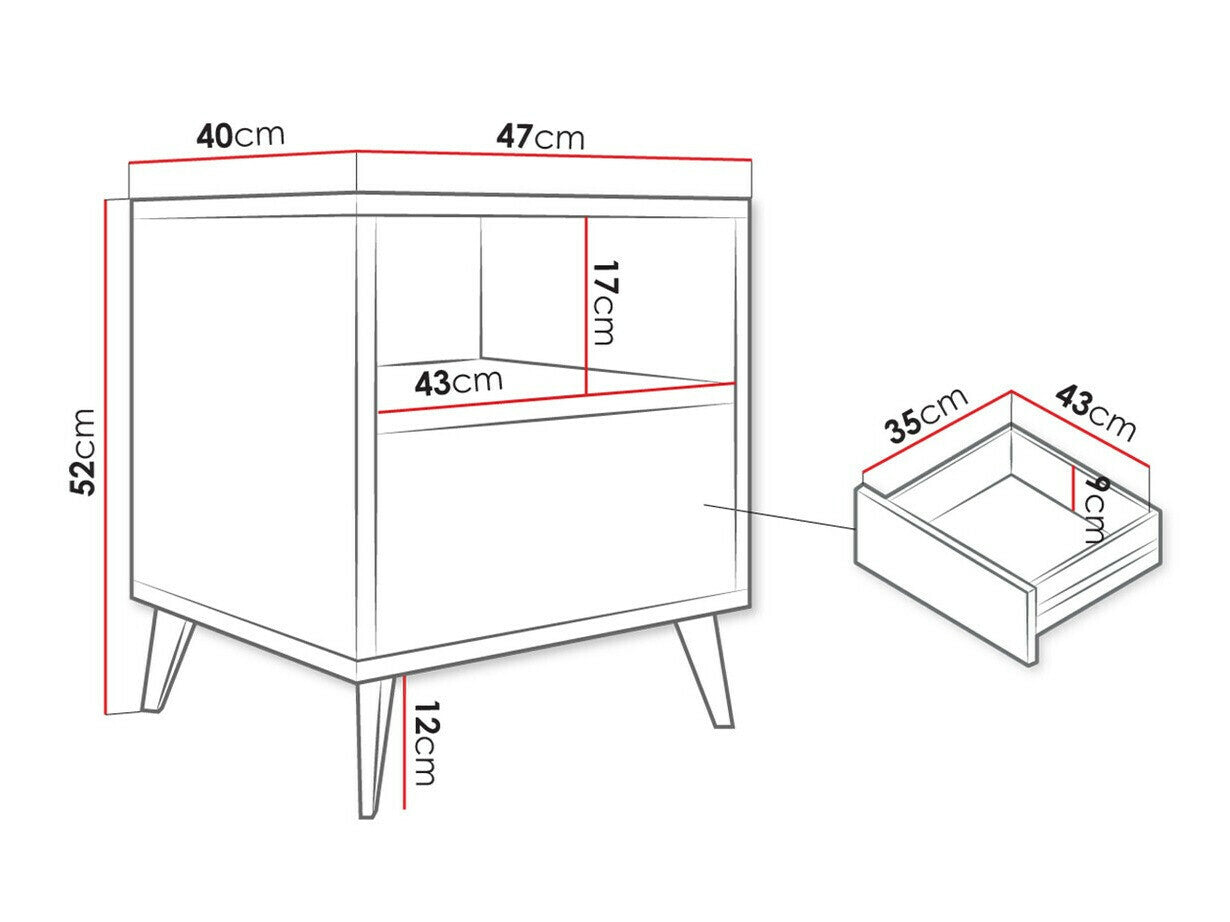 Sengebord Comfivo Lomcali 107