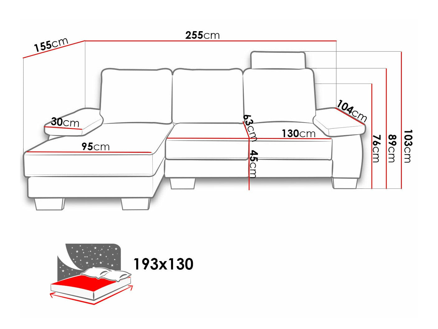 Hjørnesofa Lincoln 182