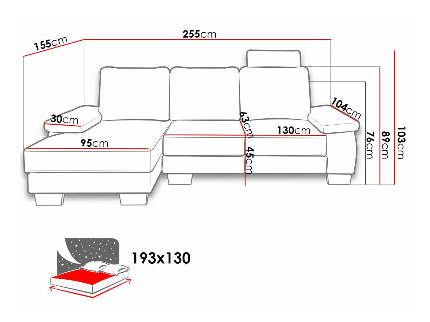 Hjørnesofa Lincoln 182
