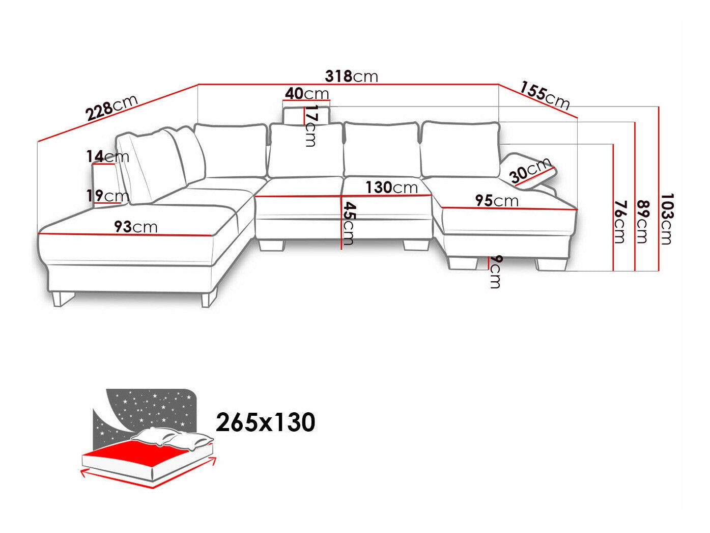 Hjørnesofa Lincoln 184