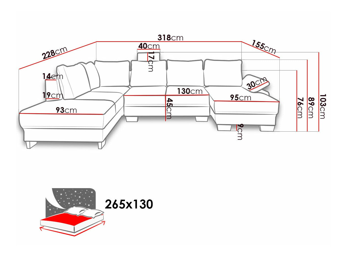 Hjørnesofa Lincoln 184