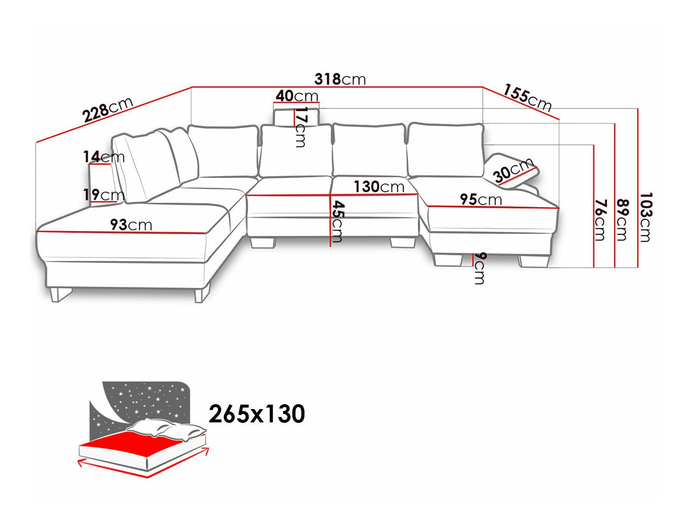 Hjørnesofa Lincoln 184