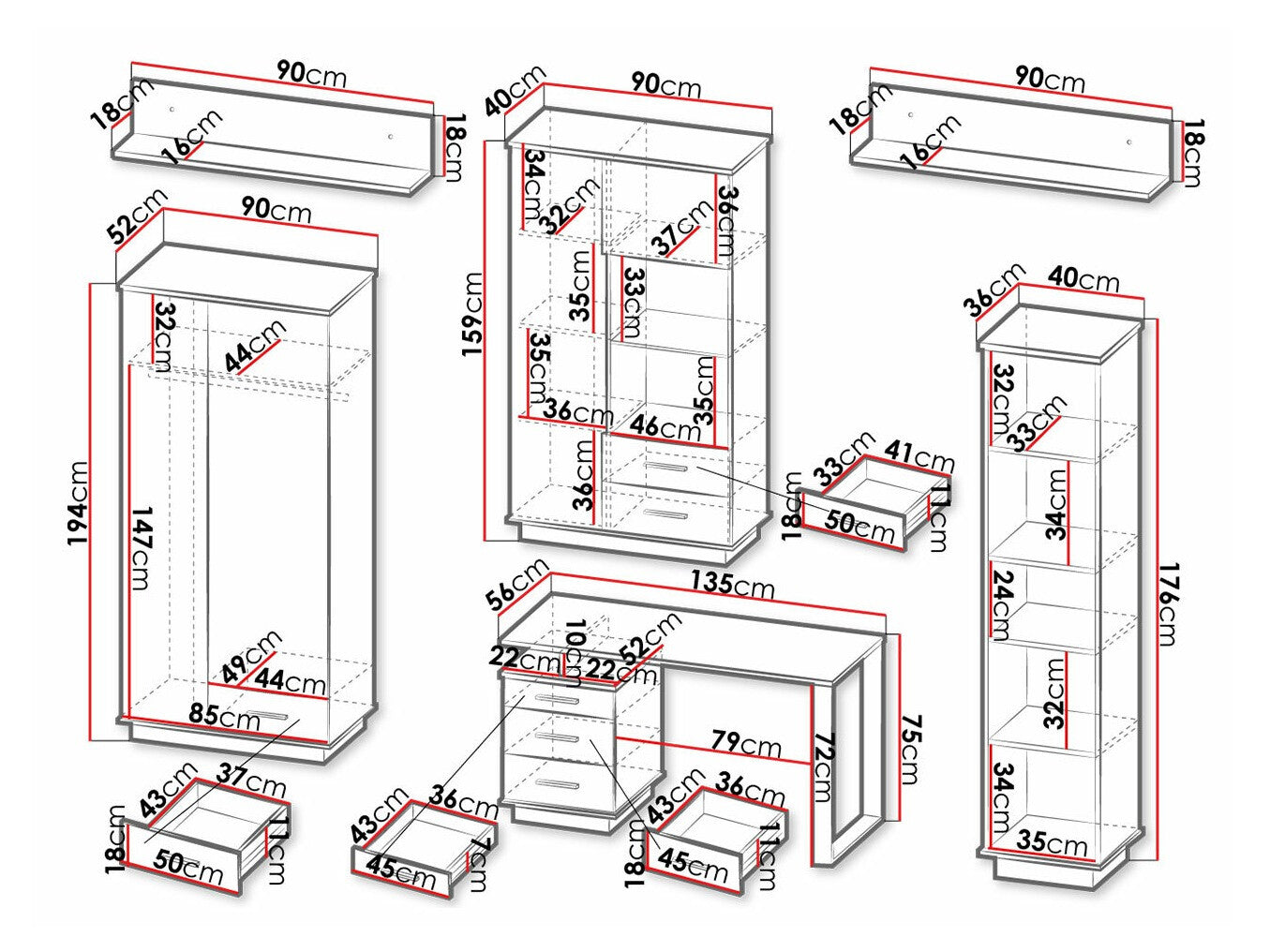 Møbelsæt Ogden J118
