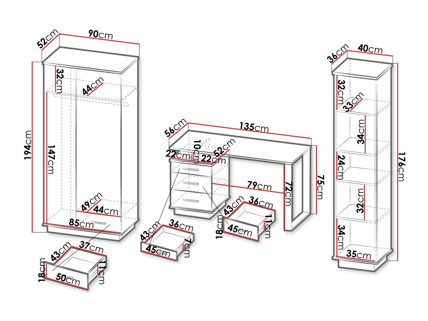 Møbelsæt Ogden J119