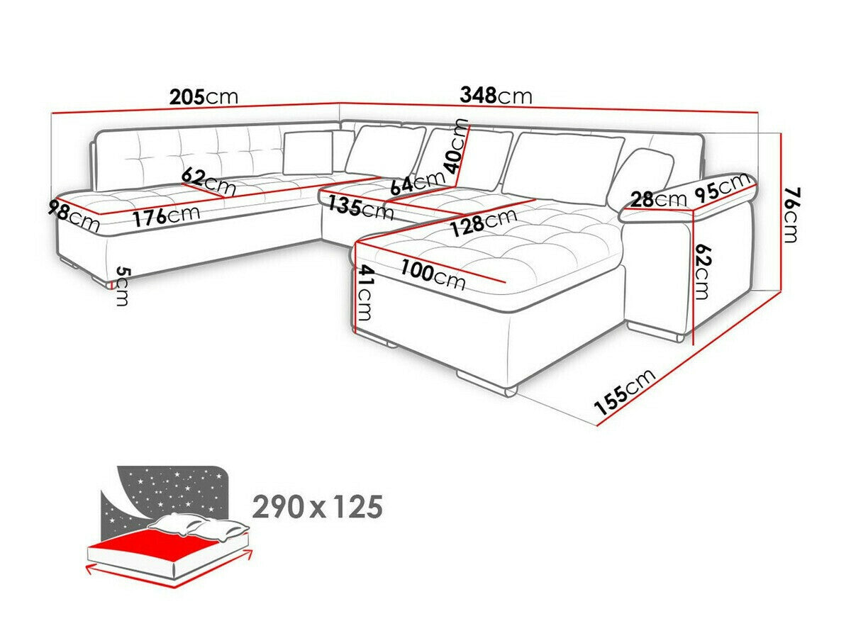 Hjørnesofa Comfivo 180