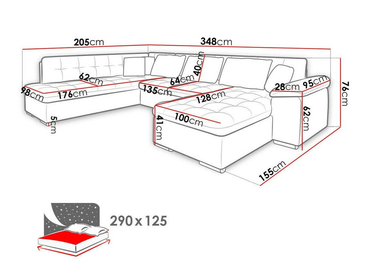 Hjørnesofa Comfivo 180