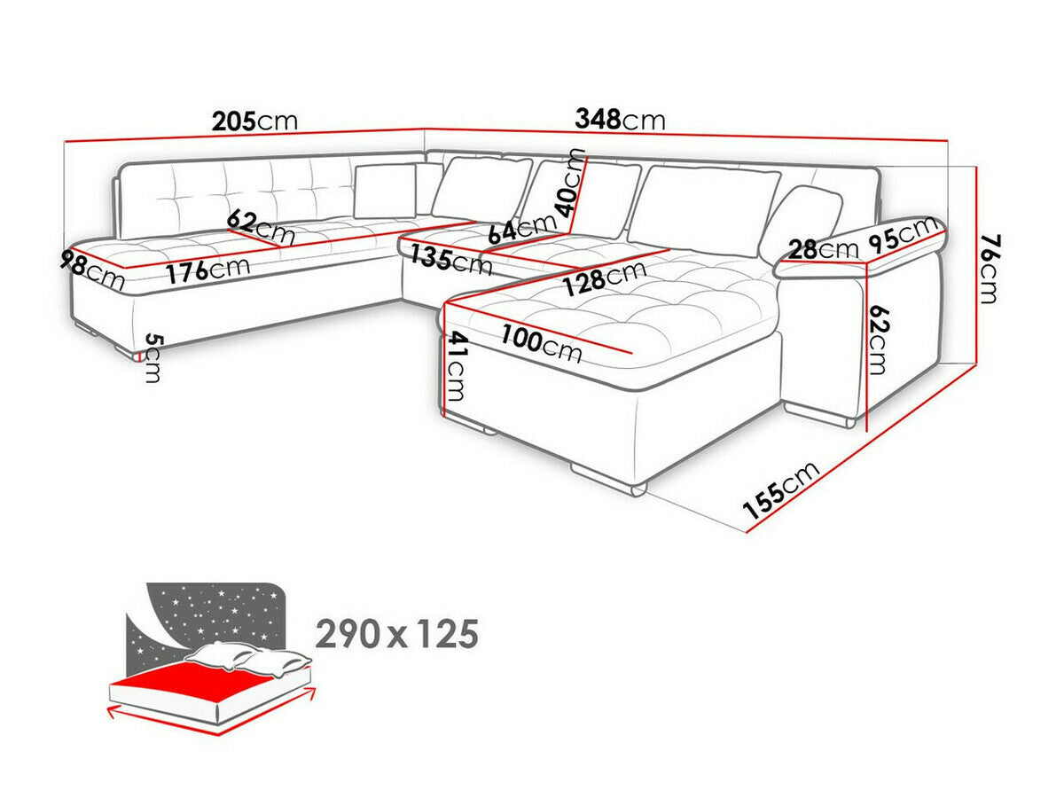 Hjørnesofa Comfivo 180