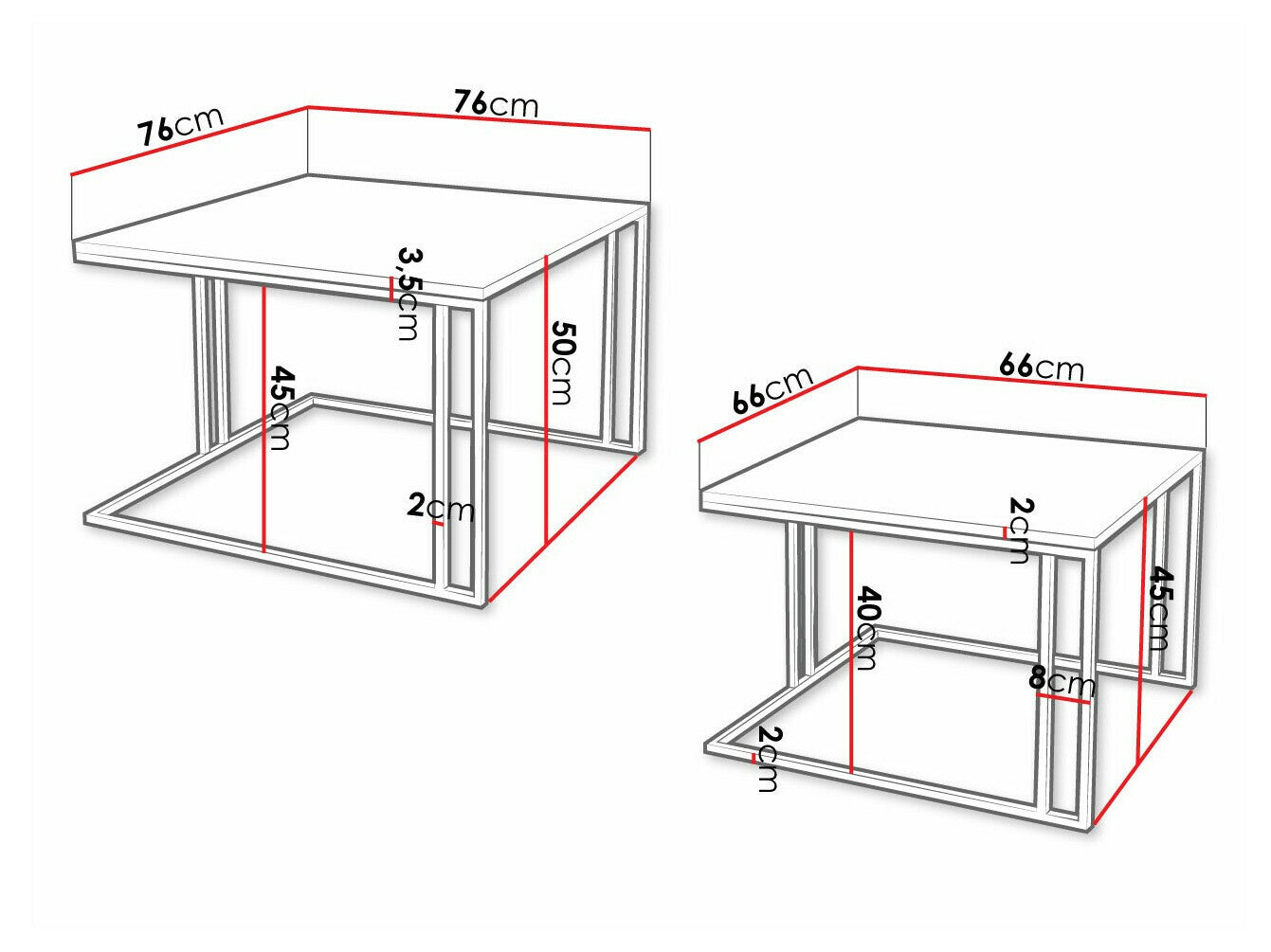Sofabord-sæt Oswego 110