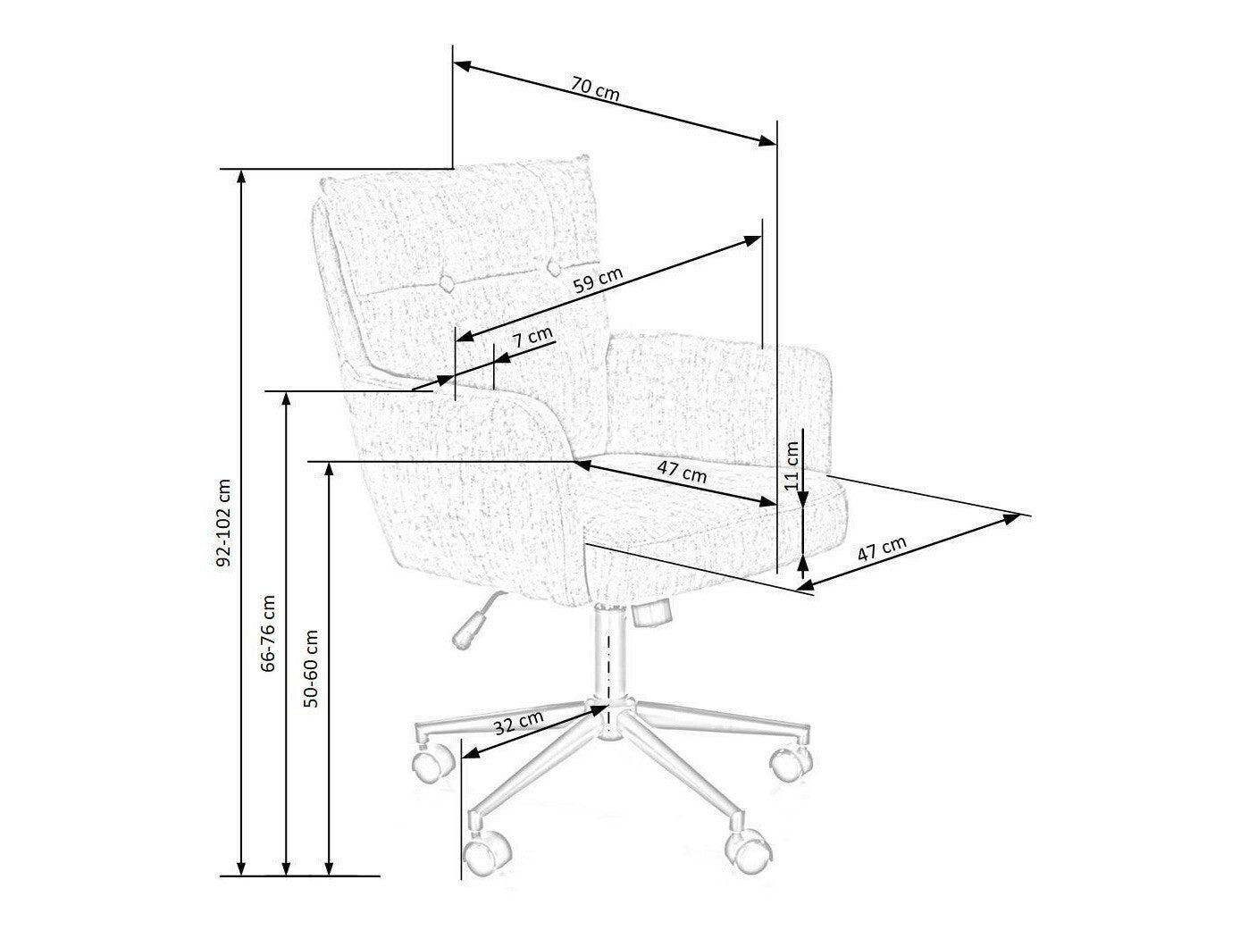 Kontorstol Houston 1262