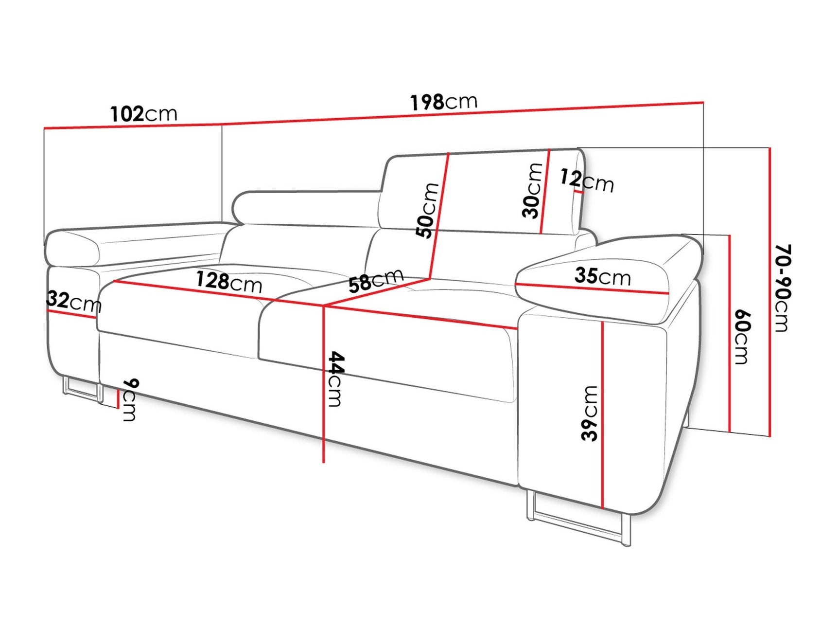 Sofa Comfivo Eliferu 105