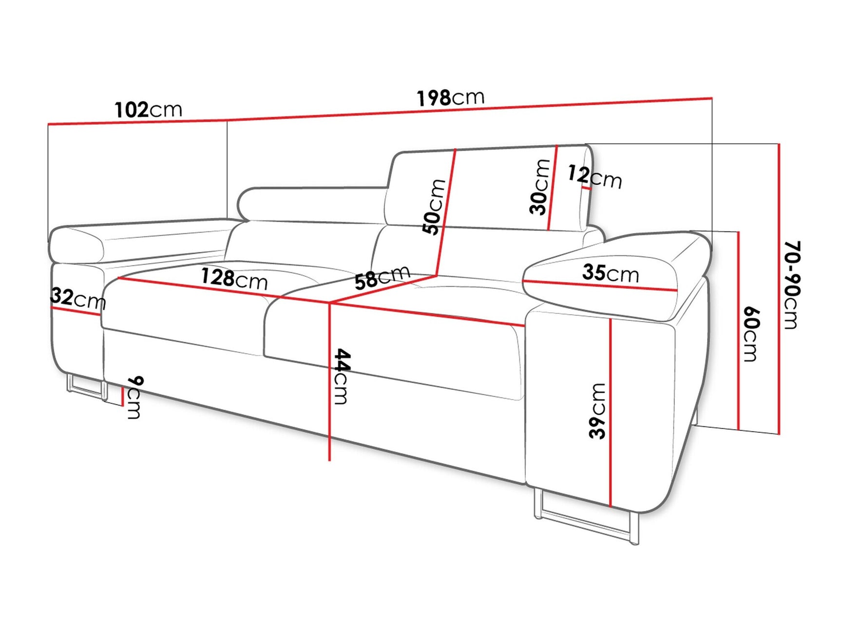 Sofa Comfivo Eliferu 105
