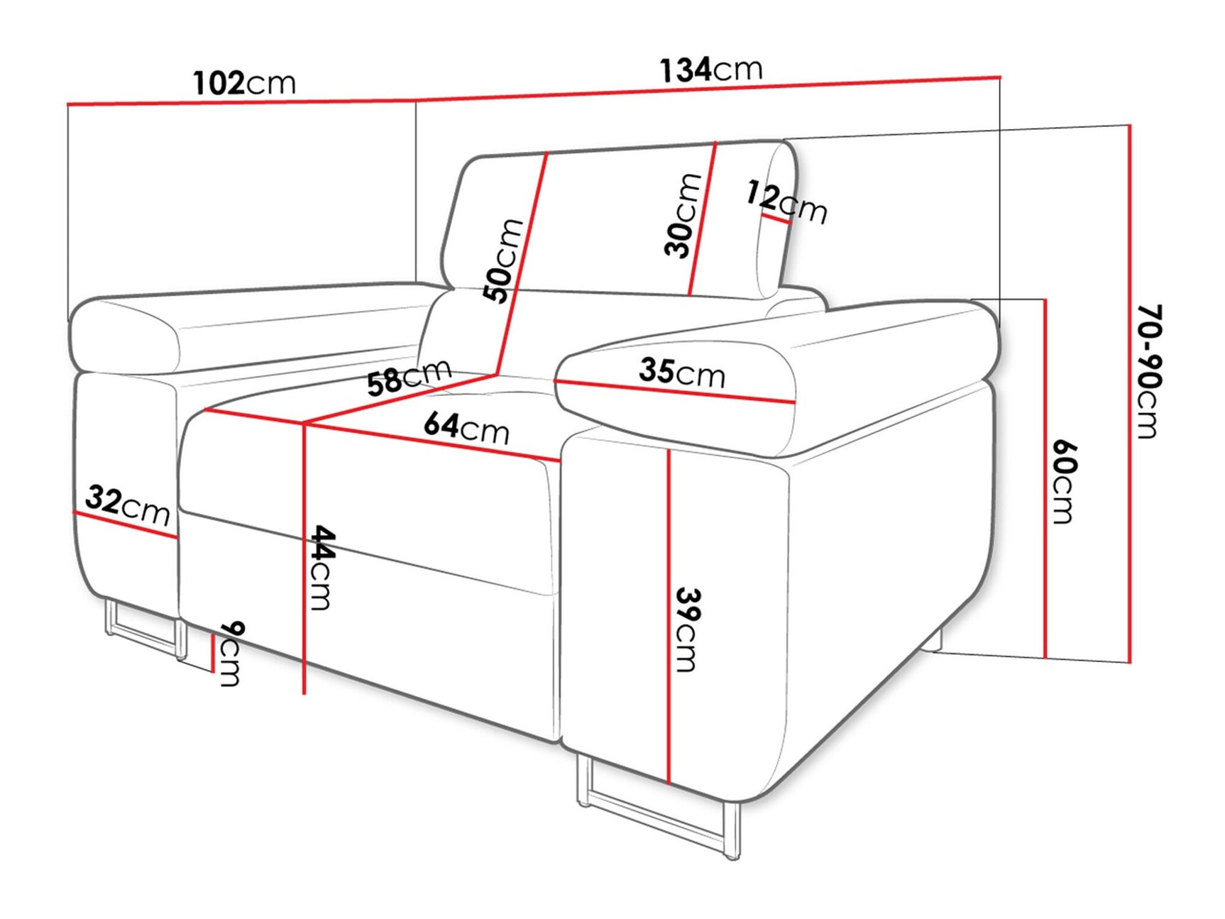 Lænestol Comfivo S106