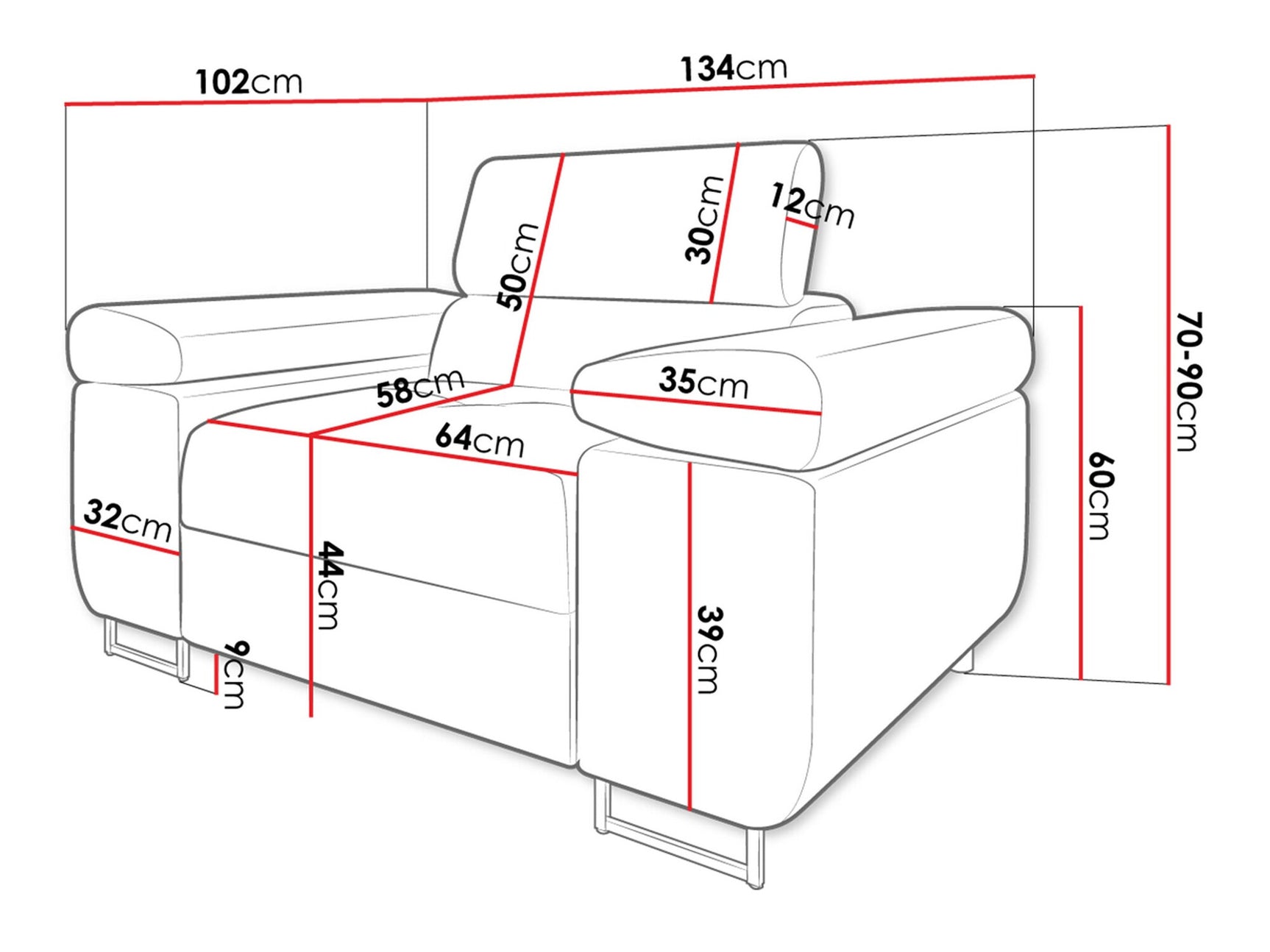 Lænestol Comfivo S106