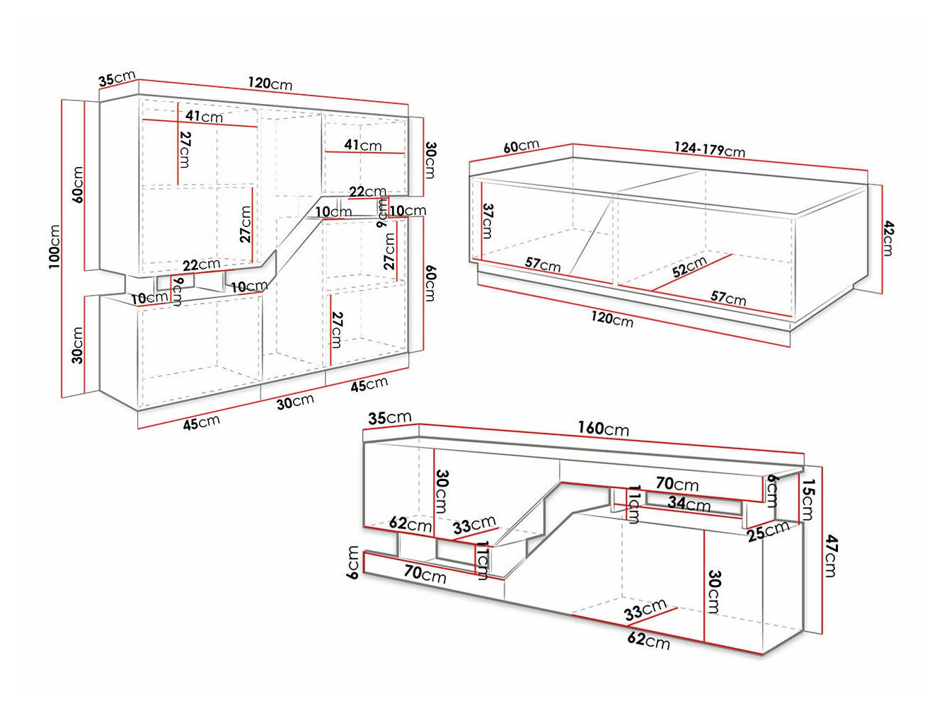 Living room set Comfivo AC103