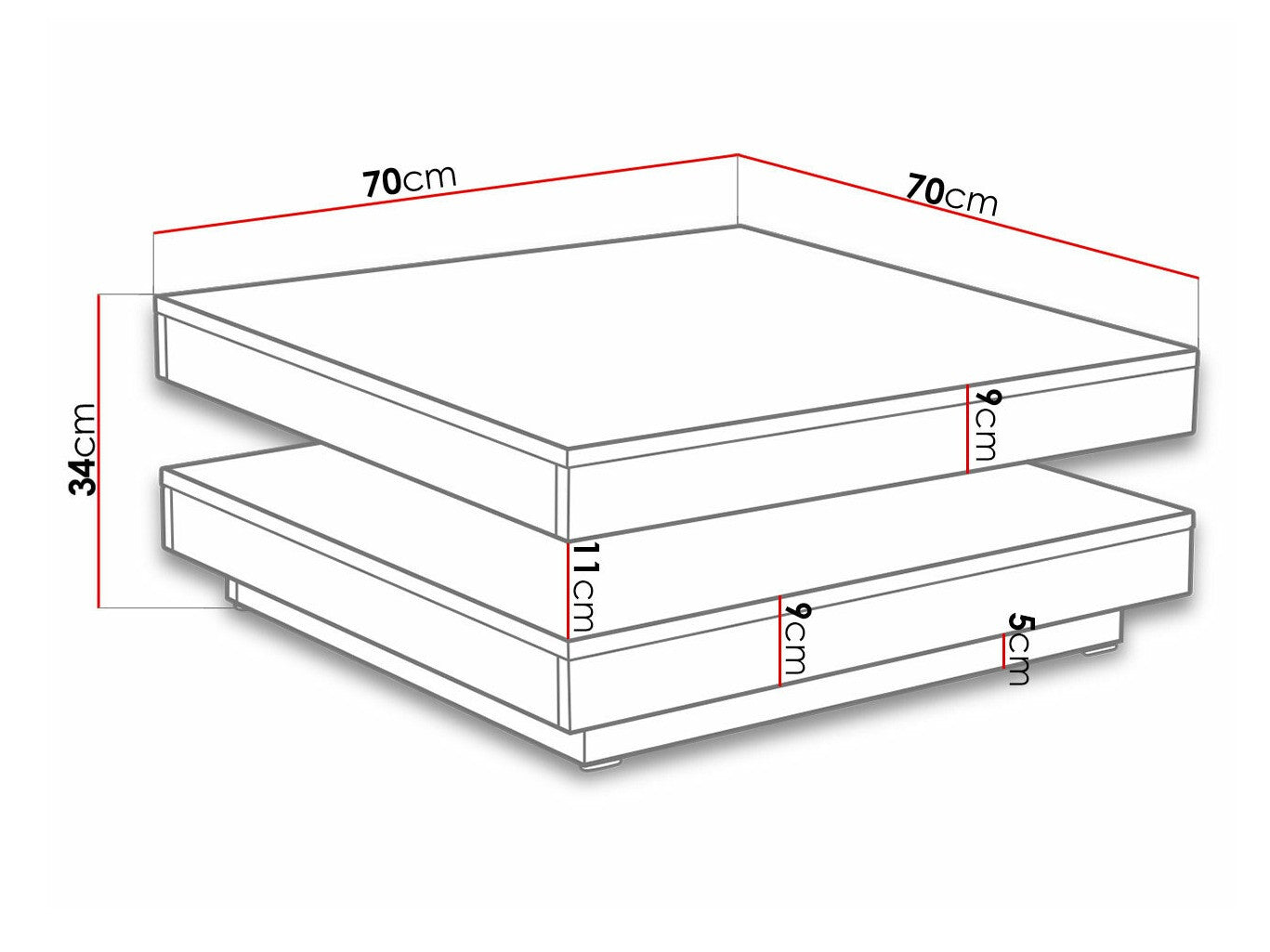 Transformer til sofabord Comfivo 385