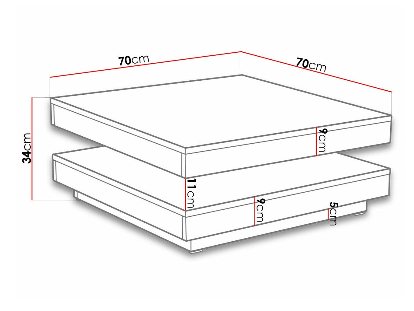 Transformer til sofabord Comfivo 385