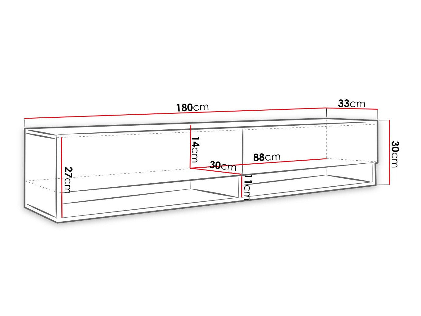TV-bord Sarasota 119