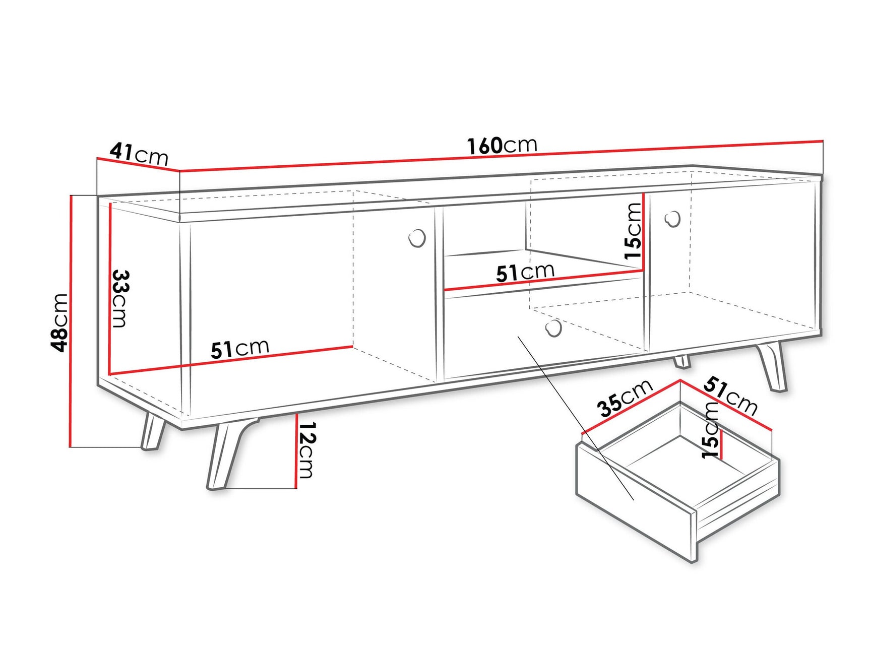TV stand Honolulu C104