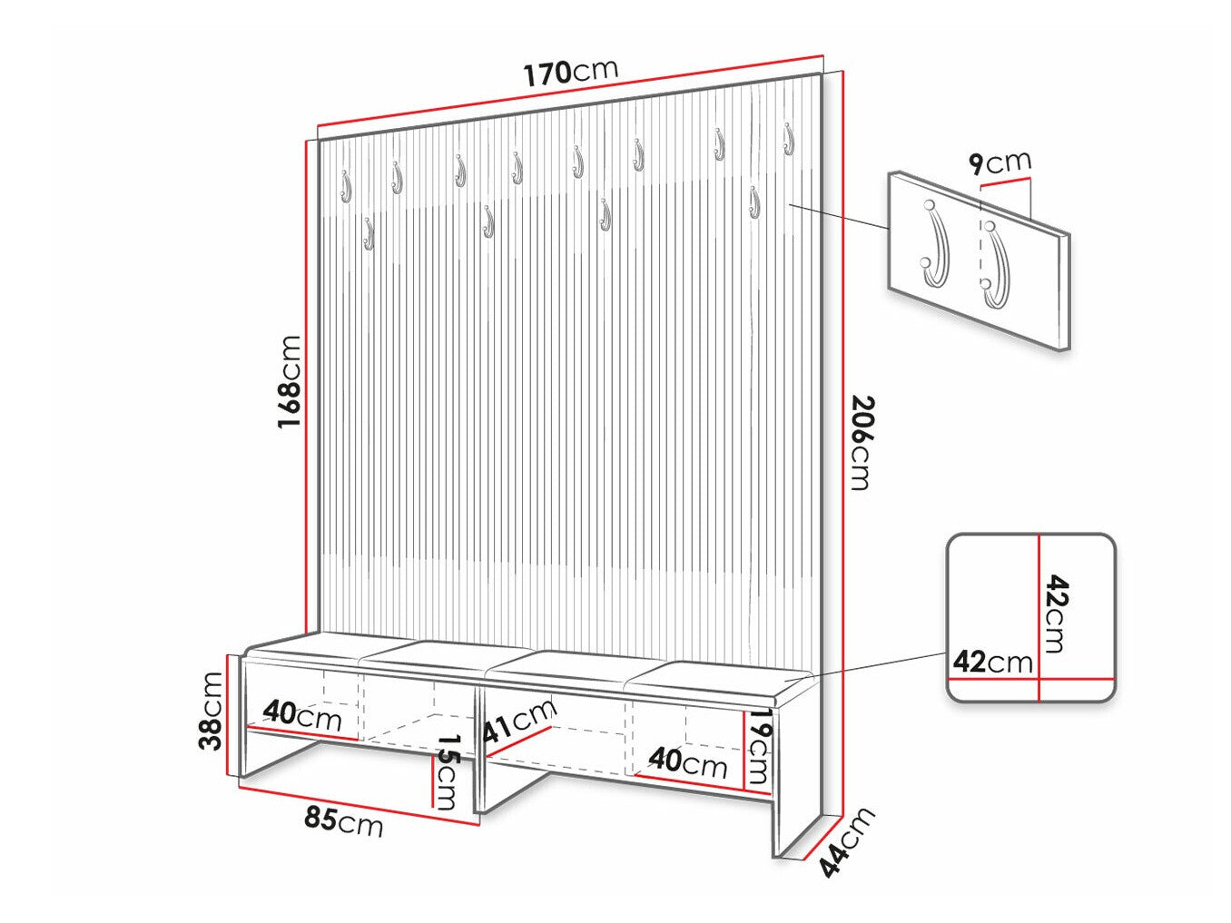 Entrésæt Hartford 485