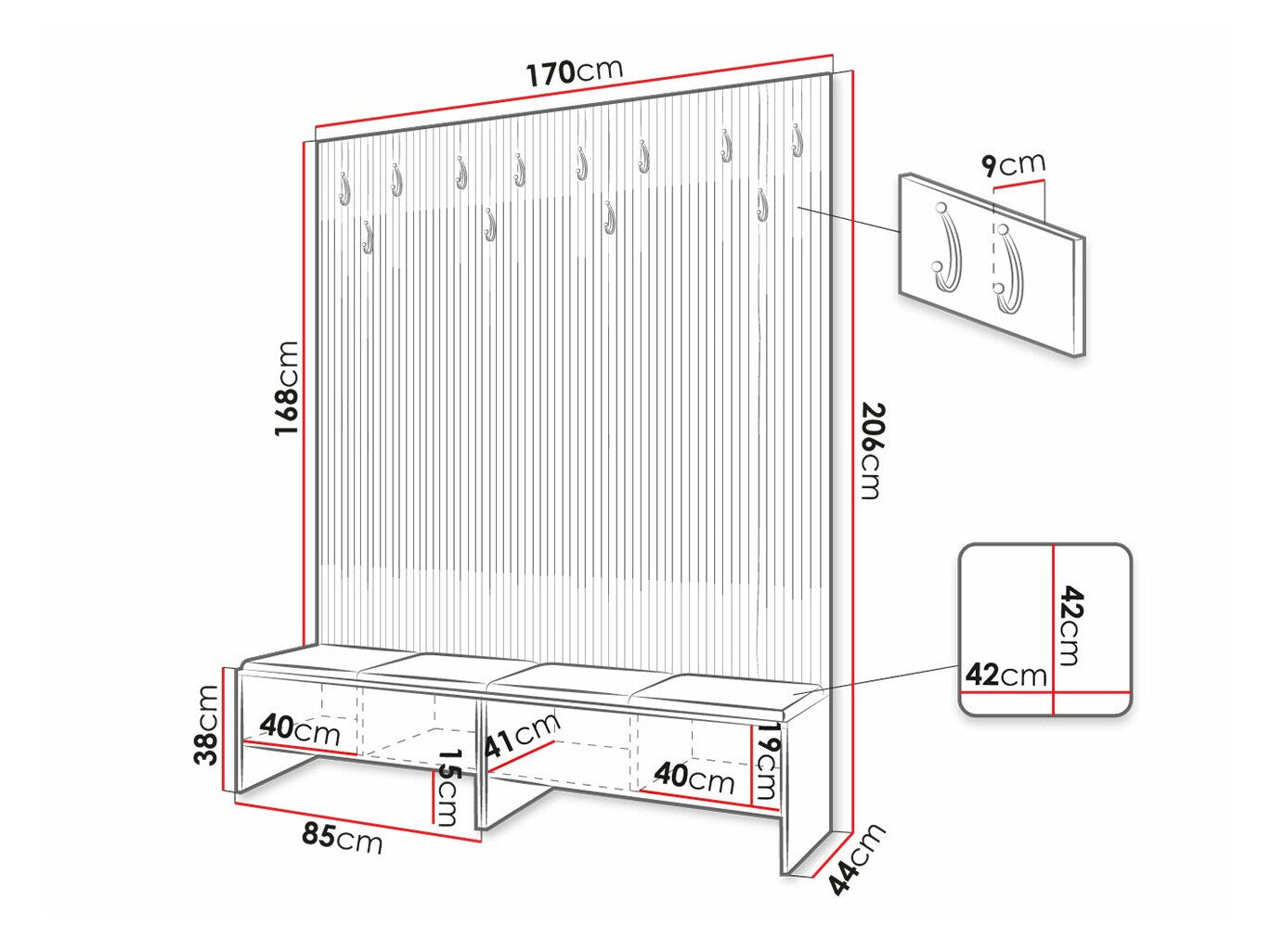 Entrésæt Hartford 485