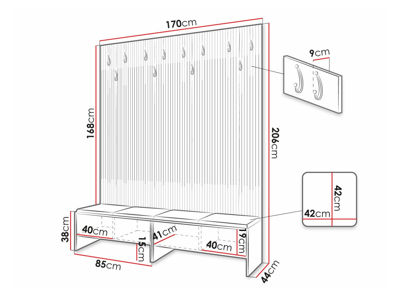 Entrésæt Hartford 485