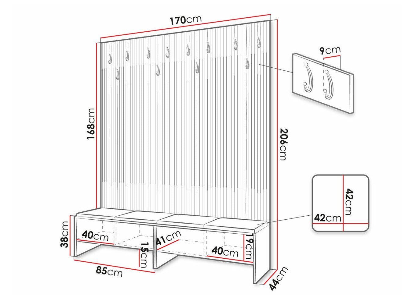 Entrésæt Hartford 485