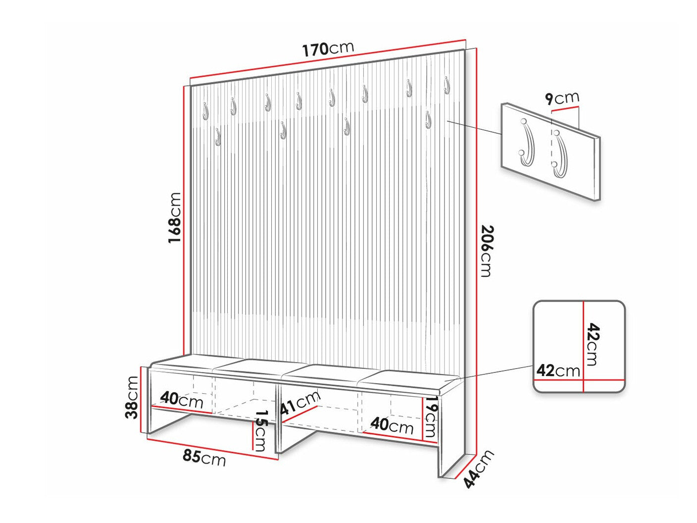 Entrésæt Hartford 485