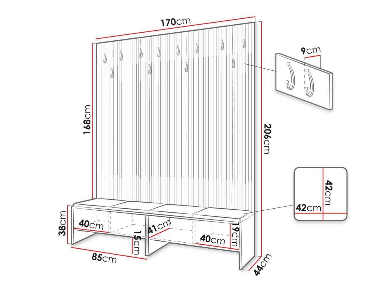 Entrésæt Hartford 485