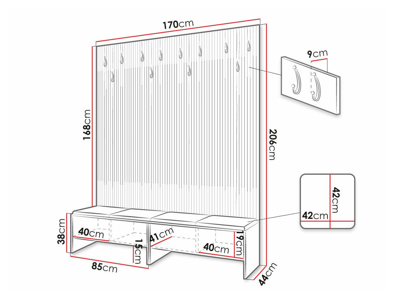 Entrésæt Hartford 485
