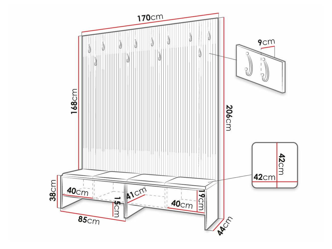 Entrésæt Hartford 485