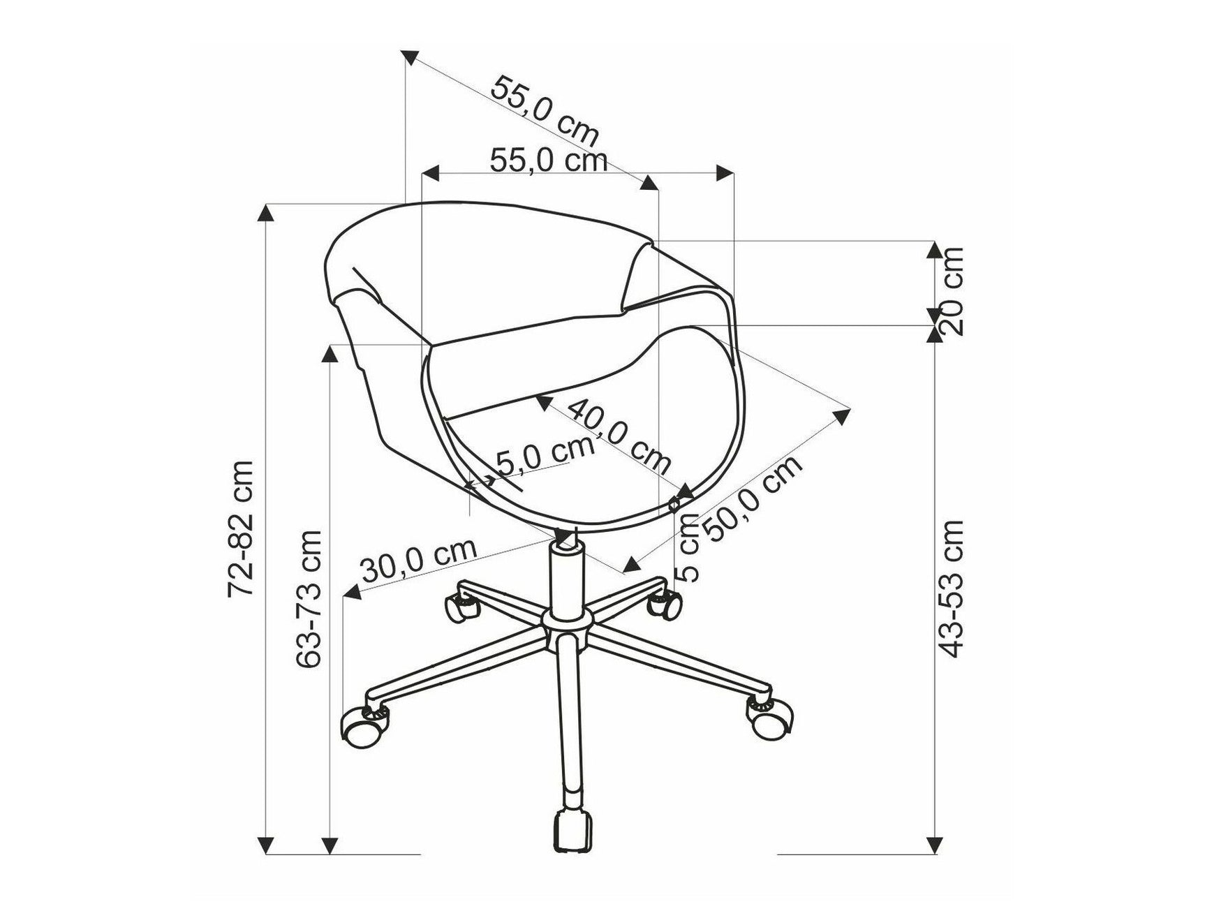 Kontorstol Houston 1603