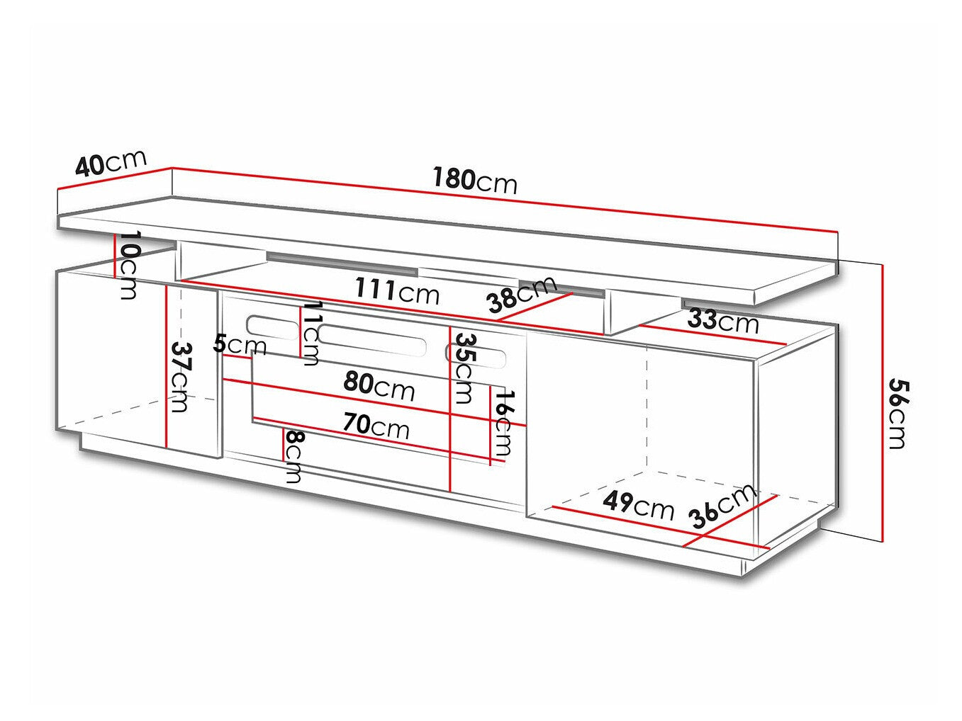 TV stand Charlotte 151