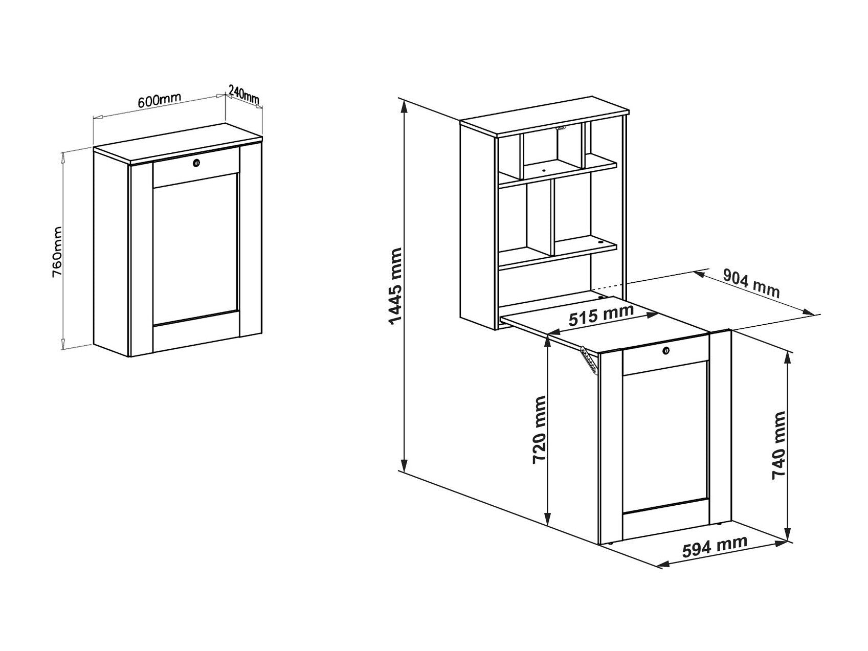Skrivebord Buffalo 104