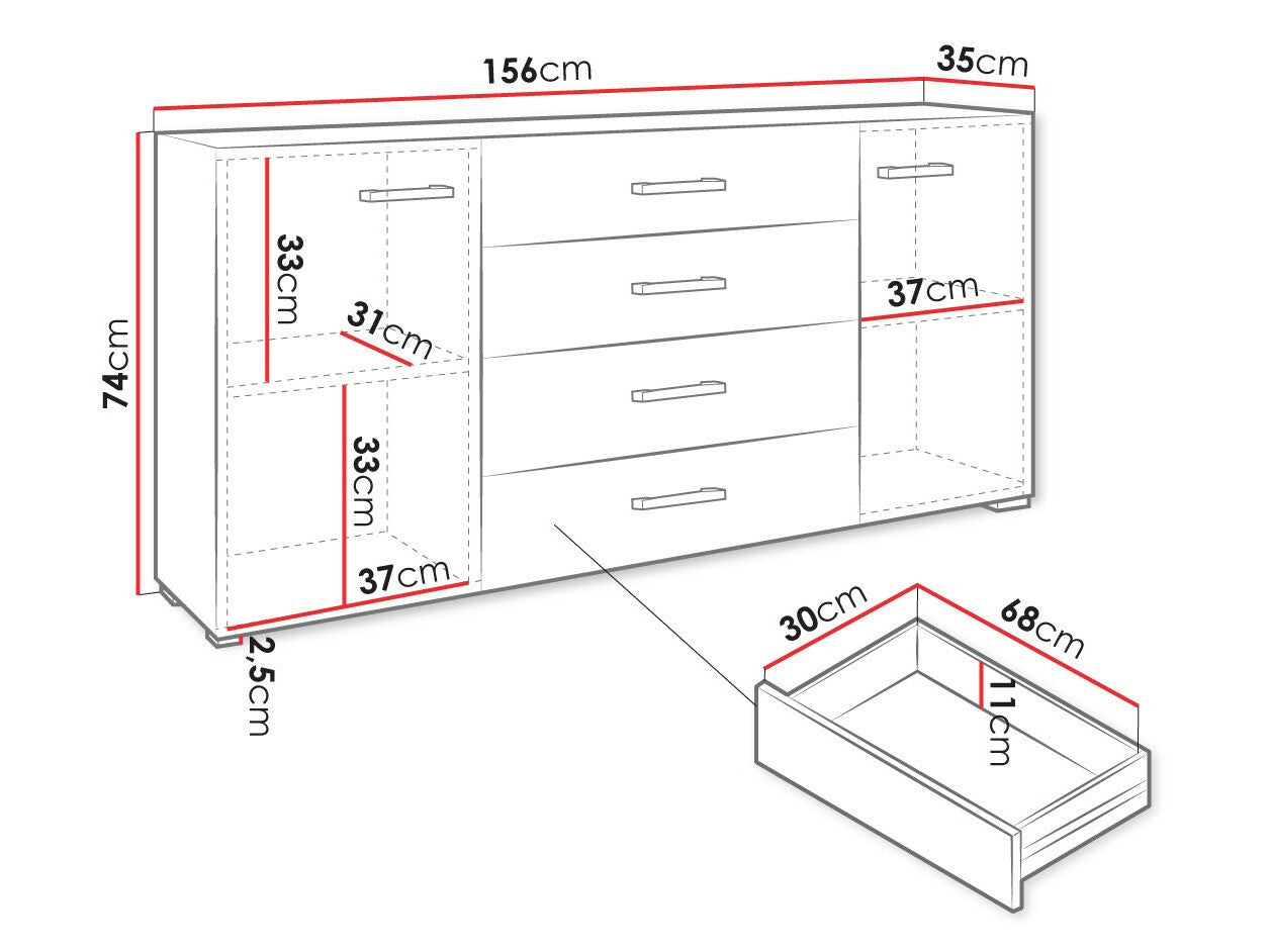 Chest of drawers Comfivo R100