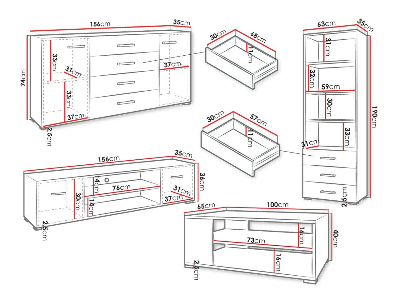 Living room set Comfivo R106