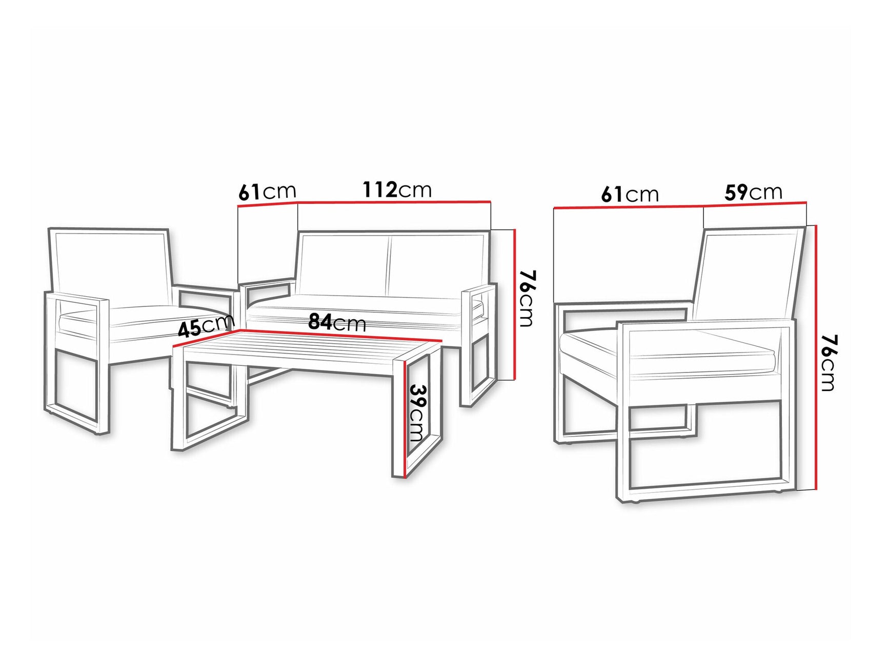 Udendørs møbelsæt Richardson 122