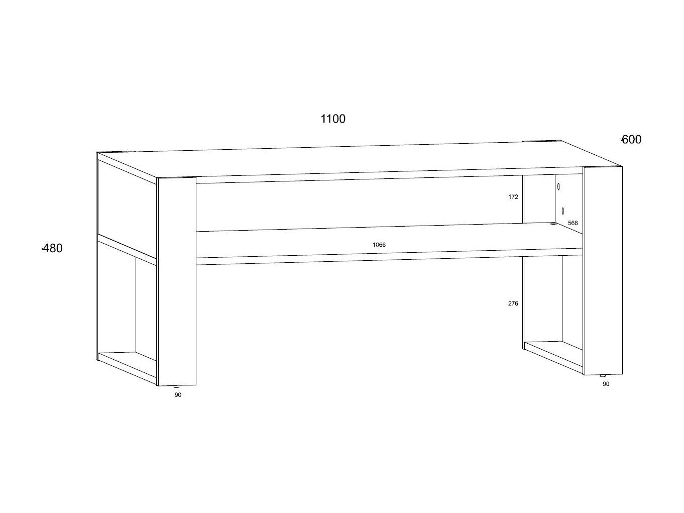 Sofabord Cordoro 107