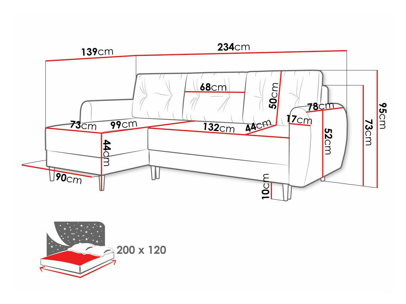 Hjørnesofa Memphis 139