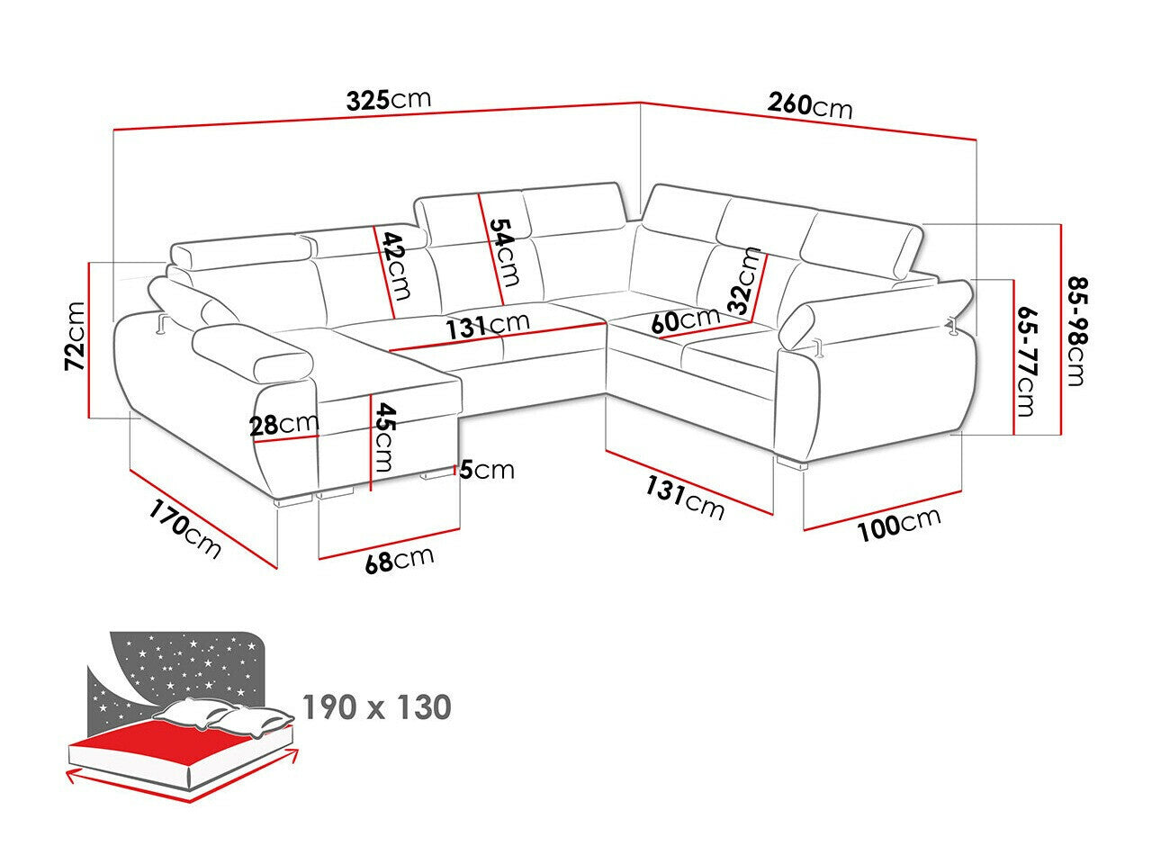 Hjørnesofa Columbus 214