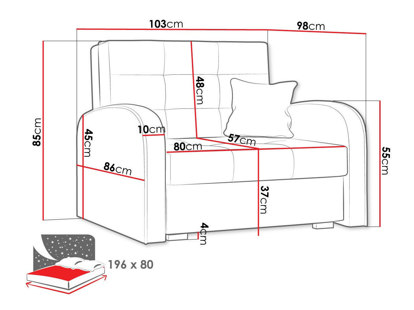 Lænestol Columbus 114