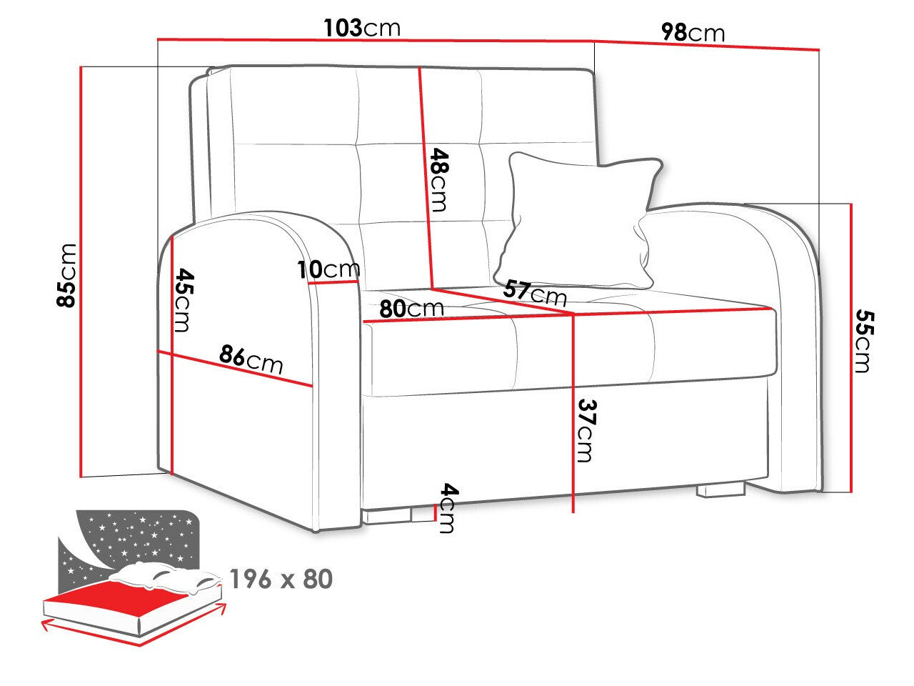 Lænestol Columbus 114