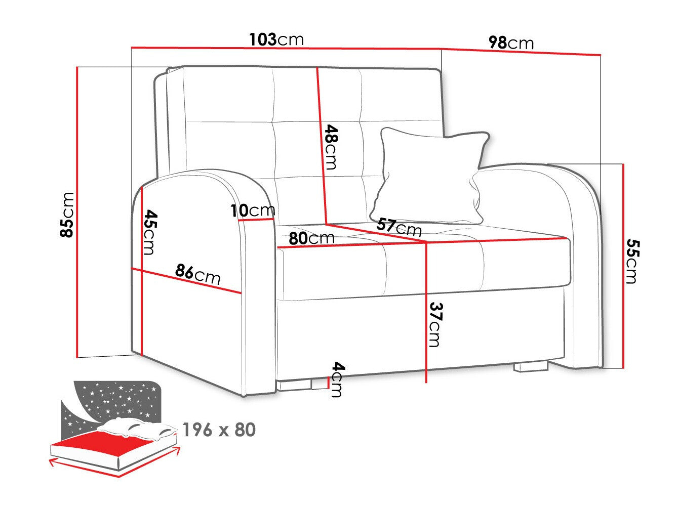 Lænestol Columbus 114