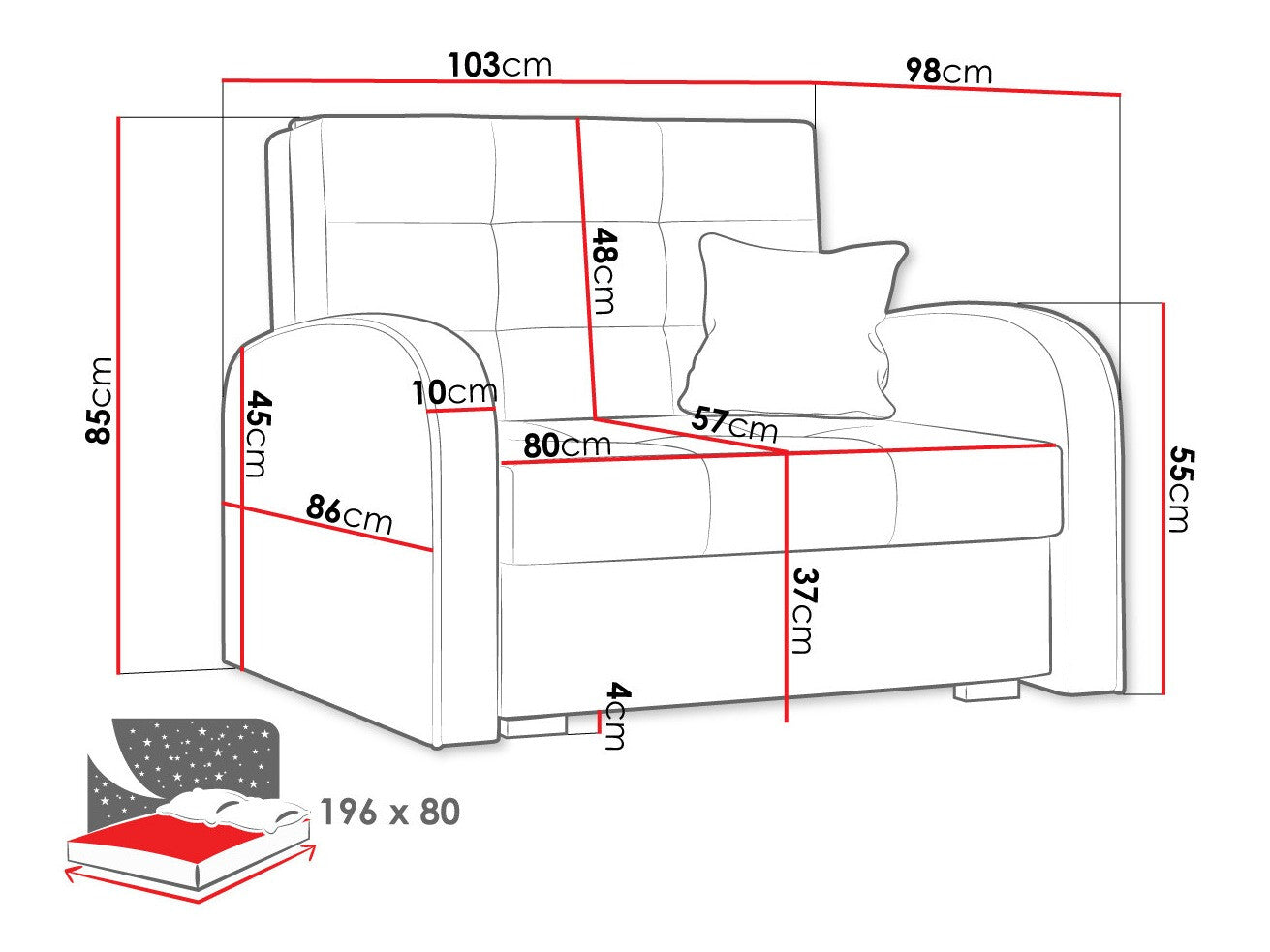 Lænestol Columbus 114